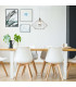 Fyn Wire Frame Pendant Ceiling Light Silver 1xE27-2