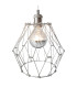 Fyn Wire Frame Pendant Ceiling Light Silver 1xE27-7