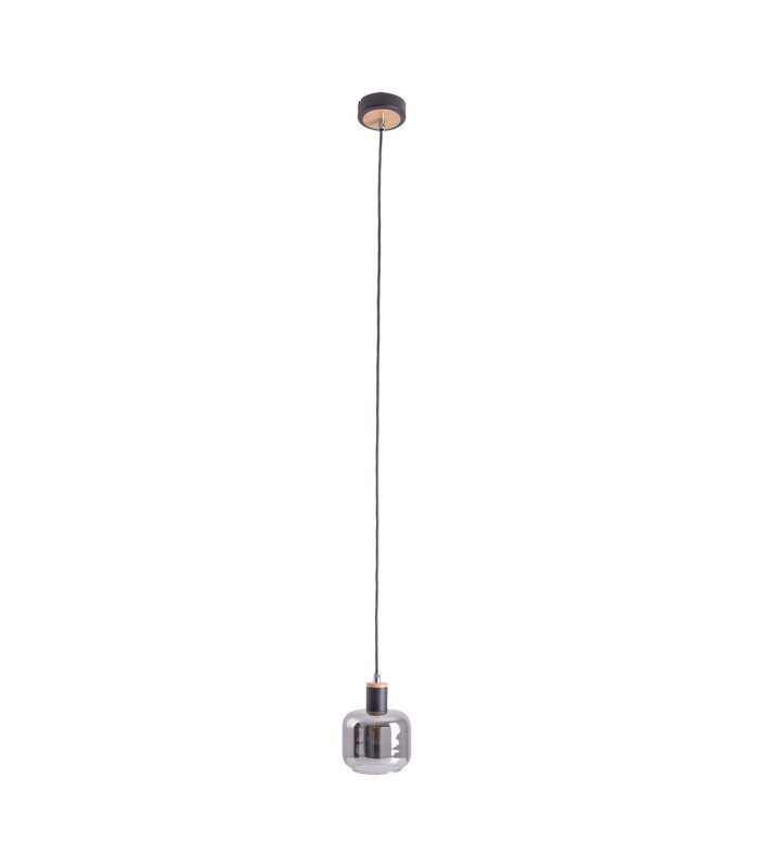 Fumoso Slim Pendant Ceiling Light Black 1xE14-1