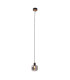 Fumoso Slim Pendant Ceiling Light Black 1xE14-4