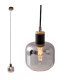 Fumoso Slim Pendant Ceiling Light Black 1xE14-5
