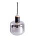 Fumoso Slim Pendant Ceiling Light Black 1xE14-7
