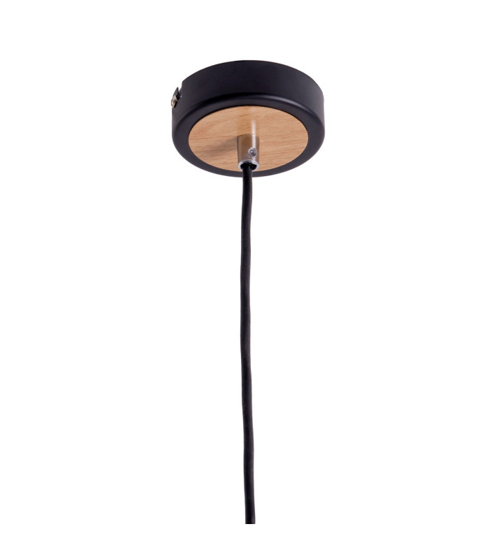 Fumoso Slim Pendant Ceiling Light Black 1xE14-8
