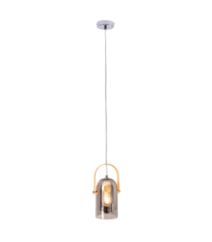 Vidiro Slim Pendant Ceiling Light Silver 1xE27-1