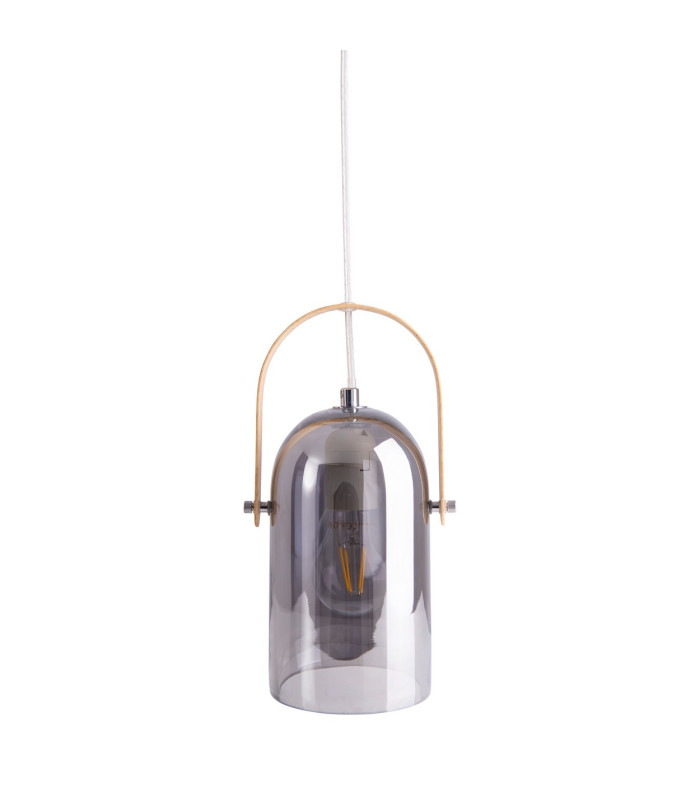Vidiro Slim Pendant Ceiling Light Silver 1xE27-4
