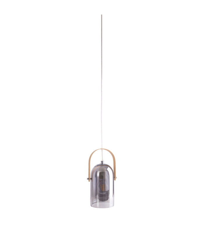 Vidiro Slim Pendant Ceiling Light Silver 1xE27-6