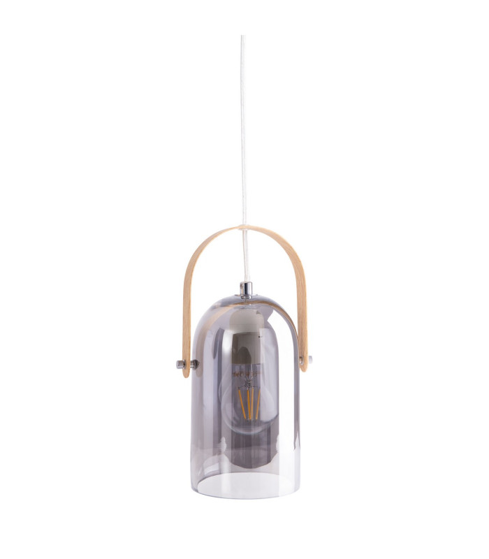 Vidiro Slim Pendant Ceiling Light Silver 1xE27-8