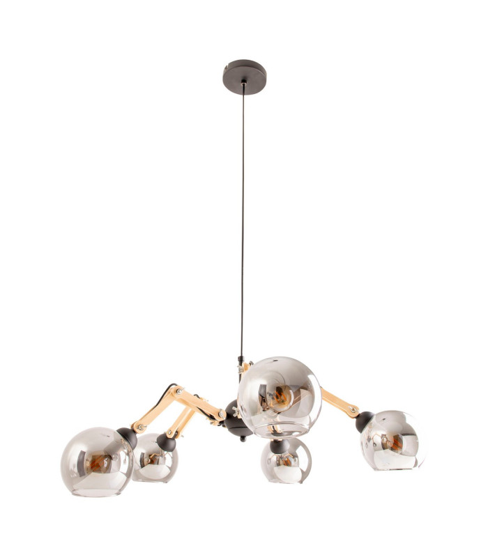 Soito Multi Arm Pendant Ceiling Light Black-1