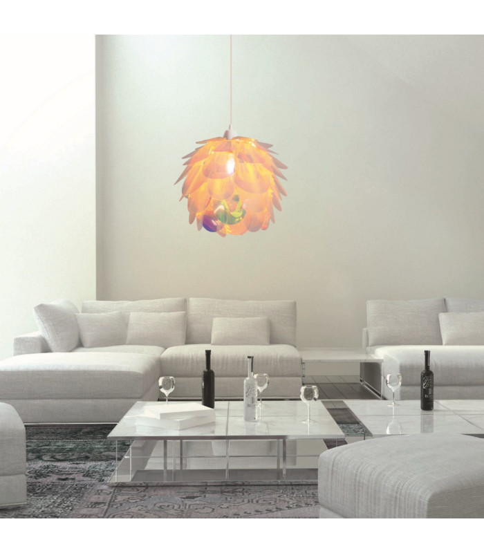 Fora Pendant Ceiling Light Iridescent 1xE27-3
