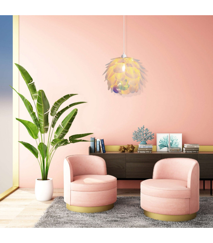 Fora Pendant Ceiling Light Iridescent 1xE27-5