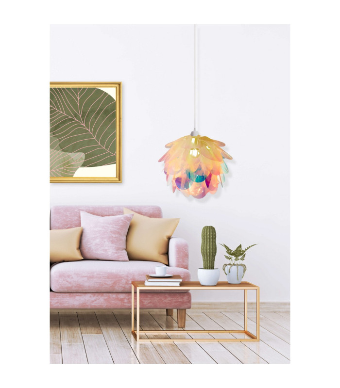 Fora Pendant Ceiling Light Iridescent 1xE27-9