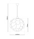 Fora Pendant Ceiling Light Iridescent 1xE27-12