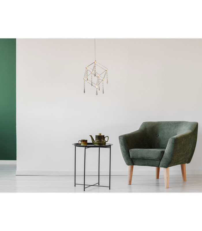Araneus LED Wire Frame Pendant Ceiling Light Chrome 3000K-2