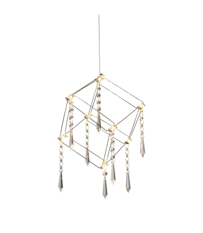 Araneus LED Wire Frame Pendant Ceiling Light Chrome 3000K-5