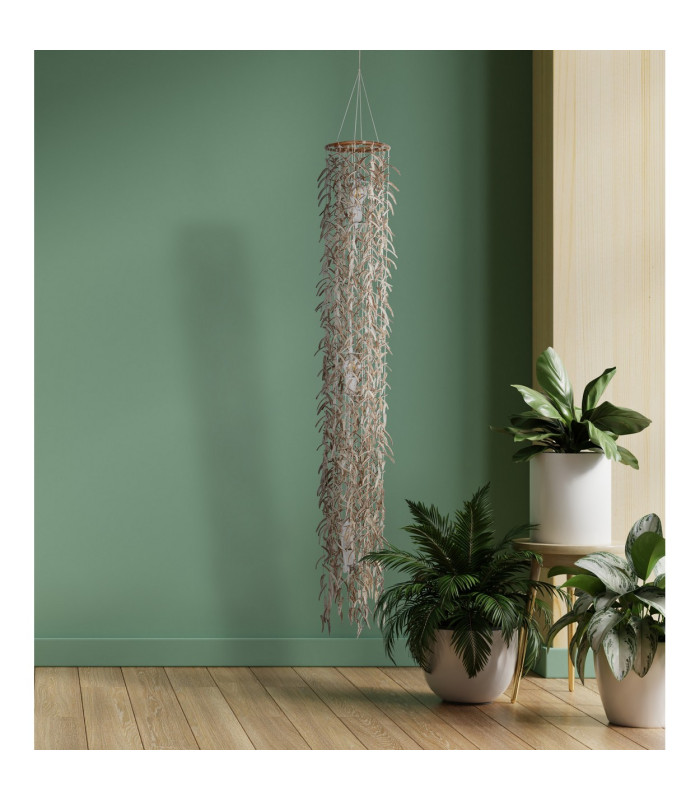 Kokos Pendant Ceiling Light Beige 3xE27-3