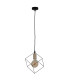 Canto Wire Frame Pendant Ceiling Light Black 1xE27-1