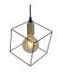 Canto Wire Frame Pendant Ceiling Light Black 1xE27-7