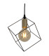 Canto Wire Frame Pendant Ceiling Light Black 1xE27-8