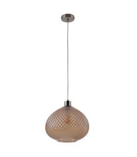 Surrat Dome Pendant Ceiling Light Brown 1xE27-1
