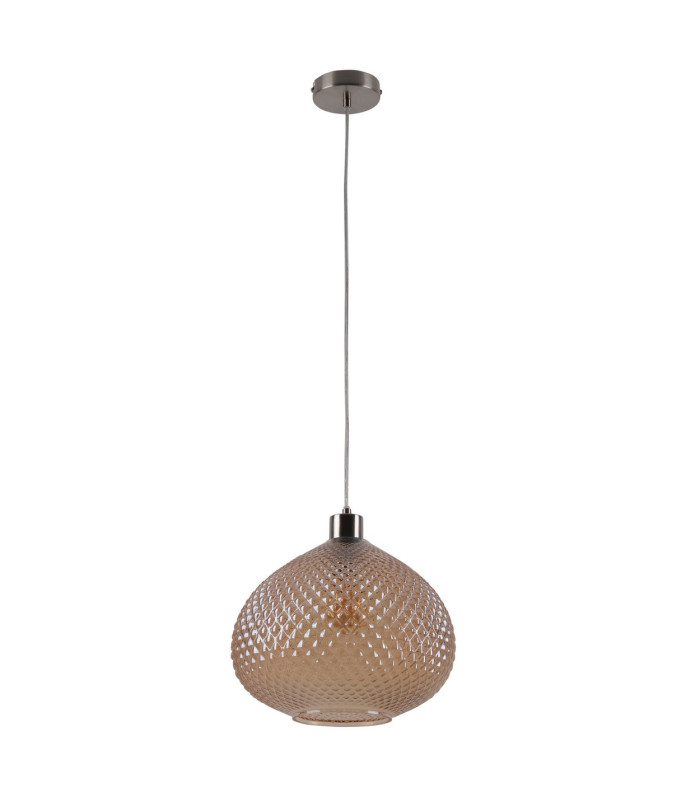 Surrat Dome Pendant Ceiling Light Brown 1xE27-1