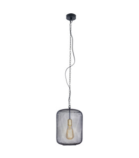 Jodhpur 27cm Wire Frame Pendant Ceiling Light Black 1xE27-1