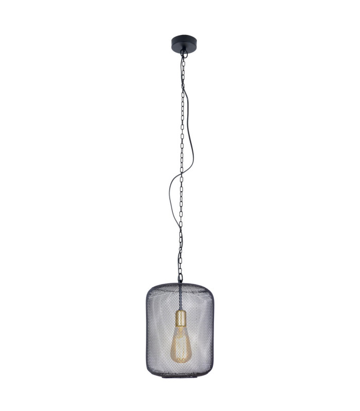 Jodhpur 27cm Wire Frame Pendant Ceiling Light Black 1xE27-1