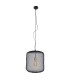 Jodhpur 39cm Wire Frame Pendant Ceiling Light Black 1xE27-1