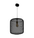 Jodhpur 39cm Wire Frame Pendant Ceiling Light Black 1xE27-3