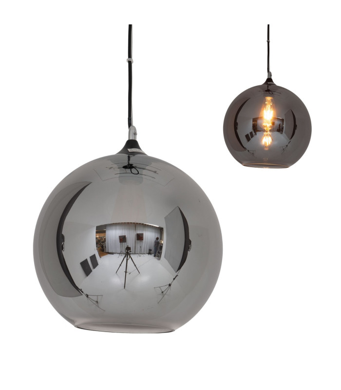 Vaso 30cm Dome Pendant Ceiling Light Anthracite 1xE27-4