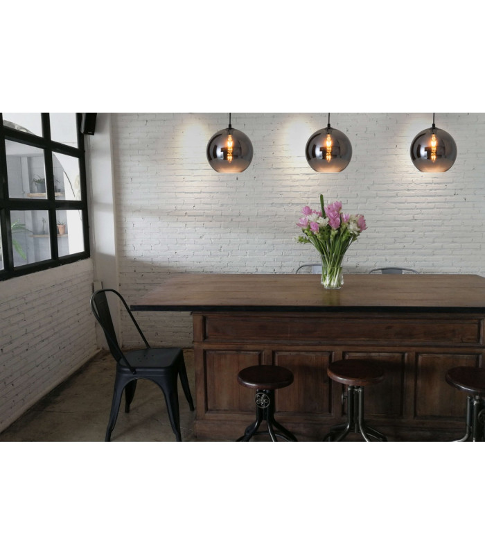 Vaso 25cm Round Dome Pendant Ceiling Light Anthracite-2