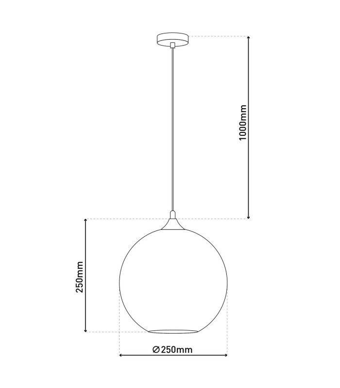 Vaso 25cm Round Dome Pendant Ceiling Light Anthracite-4