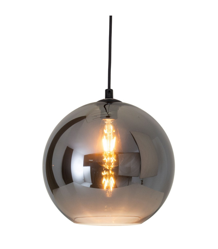 Vaso 25cm Round Dome Pendant Ceiling Light Anthracite-5