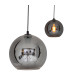 Vaso 25cm Round Dome Pendant Ceiling Light Anthracite-6