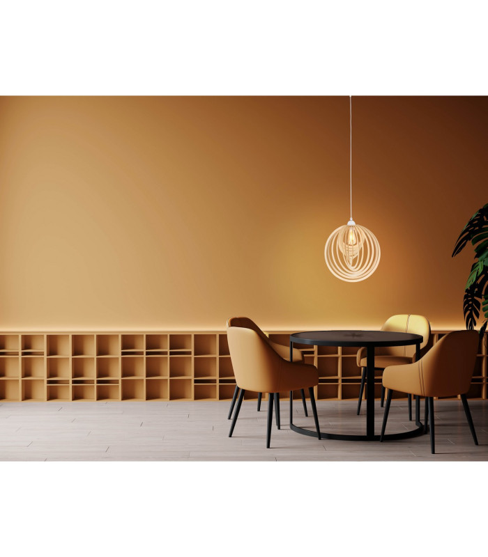 Armella Wire Frame Pendant Ceiling Light Nature 1xE27-3