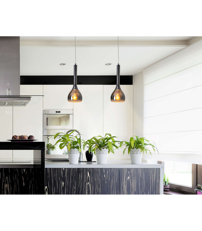 Vaso 16cm Dome Pendant Ceiling Light Anthracite 1xE27-2