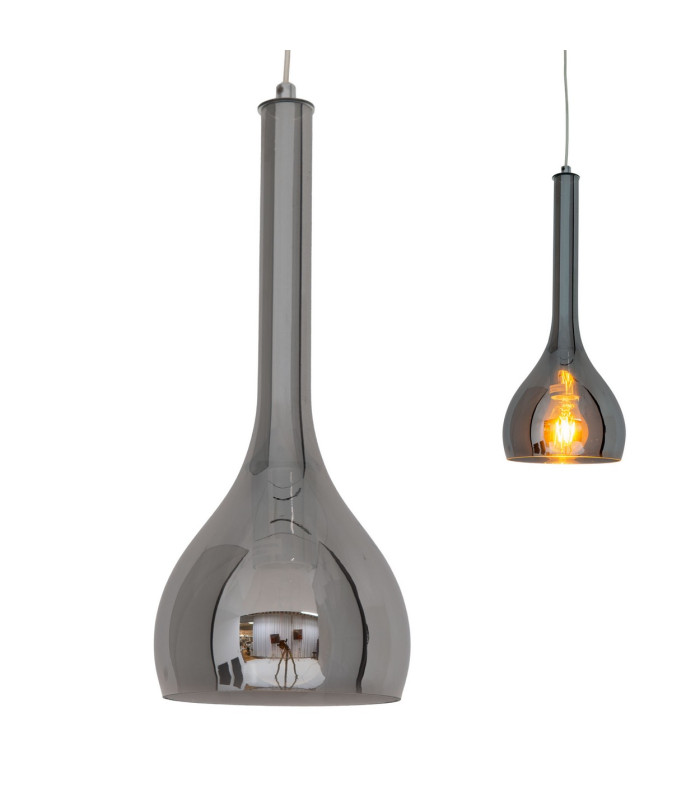 Vaso 16cm Dome Pendant Ceiling Light Anthracite 1xE27-5