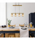 Josefa Bar Pendant Ceiling Light Gold 1xE14 3000K-2