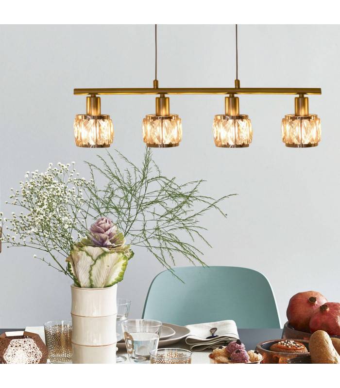 Josefa Bar Pendant Ceiling Light Gold 1xE14 3000K-5