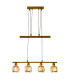 Josefa Bar Pendant Ceiling Light Gold 1xE14 3000K-7