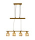 Josefa Bar Pendant Ceiling Light Gold 1xE14 3000K-9