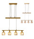 Josefa Bar Pendant Ceiling Light Gold 1xE14 3000K-10