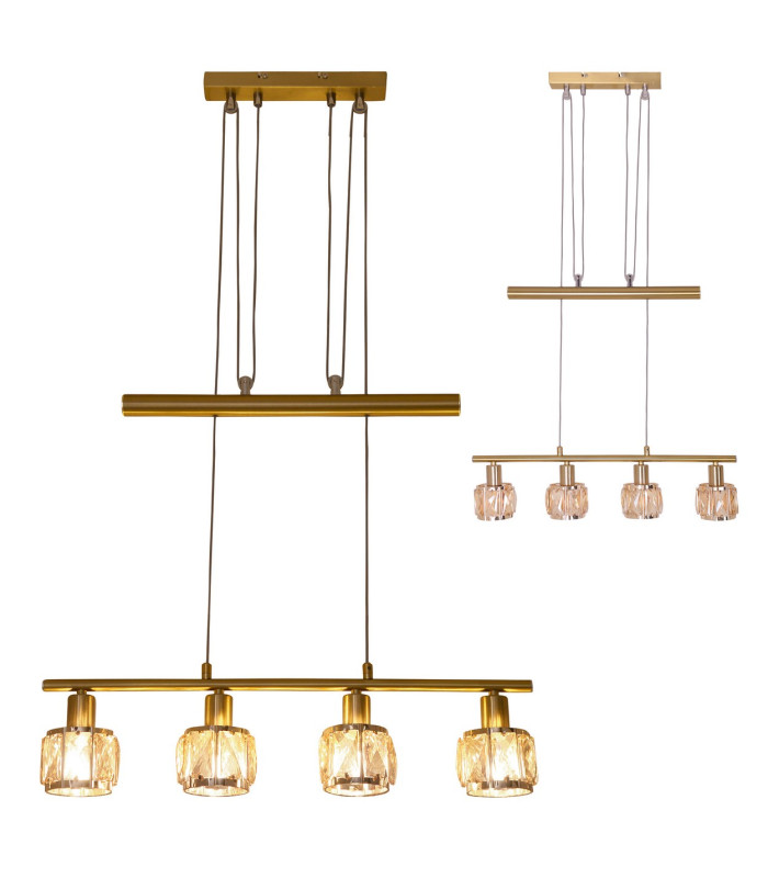 Josefa Bar Pendant Ceiling Light Gold 1xE14 3000K-10
