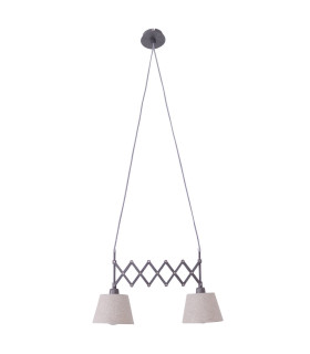 Adrienne Bar Pendant Ceiling Light Nature 2xE27-1