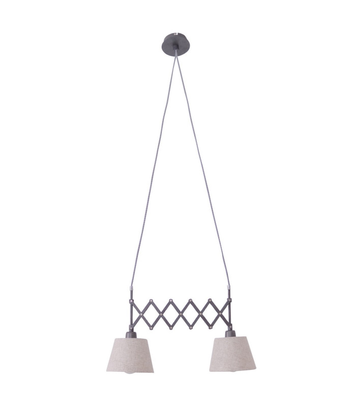 Adrienne Bar Pendant Ceiling Light Nature 2xE27-1