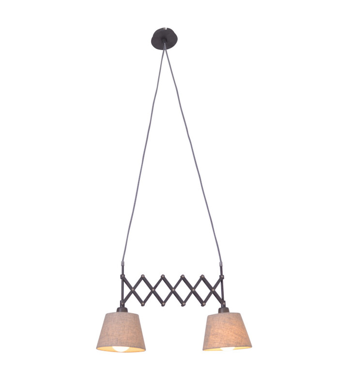 Adrienne Bar Pendant Ceiling Light Nature 2xE27-5