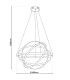 Cosmos LED Pendant Ceiling Light Chrome 3000K-4