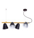 Triton Bar Pendant Ceiling Light Black 4xE27-1