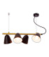 Triton Bar Pendant Ceiling Light Black 4xE27-5