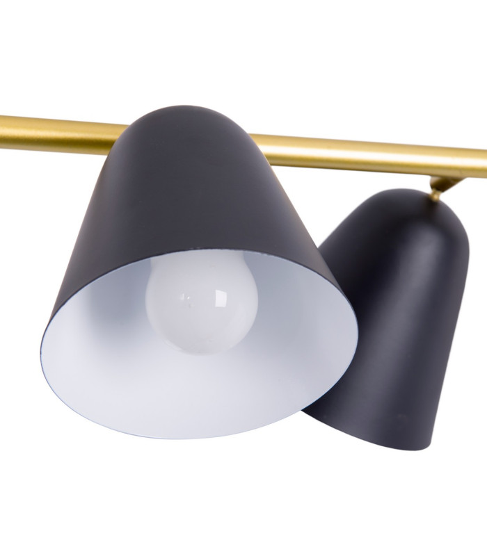 Triton Bar Pendant Ceiling Light Black 4xE27-7