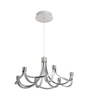 Festos Dimmable LED Pendant Ceiling Light Satin Nickel 3000K-1